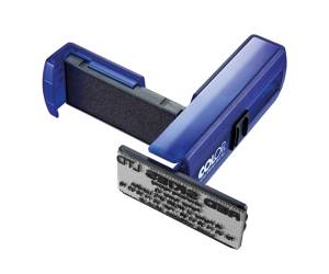 Timbro Pocket Stamp Plus 40 - autoinchiostrante - 23 x 59 mm - 6 righe - blu indingo - Colop - PSP40IN - 9004362508359 - DMwebShop - 1