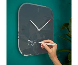 Orologio Cosy - da parete - silenzioso - in vetro - grigio - Leitz - 90170089 - 4002432125074 - DMwebShop - 2