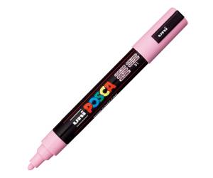 Marcatore Uni Posca PC5M - punta media 1,8 - 2,5 mm - colori assortiti pastel - conf. 8 pezzi - Uni Mitsubishi - M PC5MP 8P - 8007404249242 - DMwebShop - 7