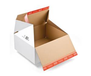 Scatola per spedizione E-Commerce - 18,4 x 14,9 x 12,7 cm - bianco - conf. 20 pezzi - Colompac - CP155.155/20 - 4033657964681 - DMwebShop - 2