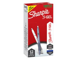 Penna gel a scatto punta 0,7 mm fusto colori assortiti fashion blu - 26779 - 1