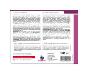 Disinfettante multiuso - senza risciacquo - 1 lt - Tekna - k012 - 8009110025936 - DMwebShop - 2