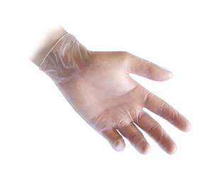 Guanti in vinile R36 - senza polvere - tg S - bianco - conf. 100 pezzi - Reflexx - R36/S(7) - 8032891631430 - DMwebShop - 1