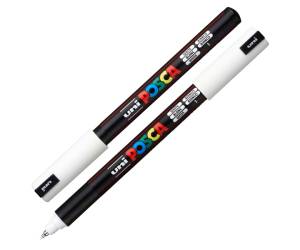 Marcatore Uni Posca PC1M - punta extra fine 0,7 mm - colori assortiti - conf. 10 pezzi - Uni Mitsubishi - M PC1MR 10P - 8007404249099 - DMwebShop - 1