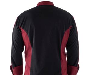 Giacca da cuoco Raul - a manica lunga - taglia M - bordeaux - Giblor's - Q8GX0105-U35-M - 8058045582489 - DMwebShop - 3