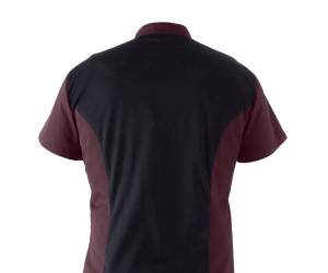 Giacca cuoco Thiago - da uomo - manica corta - taglia M - bordeaux - Giblor's - Q8GX0103-U35-M - 8058045582427 - DMwebShop - 1