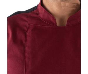 Giacca cuoco Thiago - da uomo - manica corta - taglia M - bordeaux - Giblor's - Q8GX0103-U35-M - 8058045582427 - DMwebShop - 2