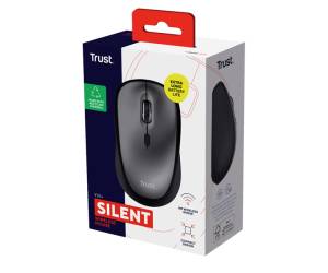 Mouse wireless Yvi+ - silenzioso - nero - Trust - 24549 - 8713439245493 - DMwebShop - 3