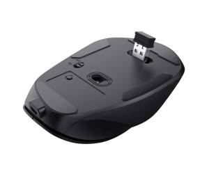 Mouse wireless Fyda - ricaricabile - nero - Trust - 24727 - 8713439247275 - DMwebShop - 3