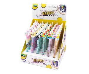 Box penne cancellabili 4 expo da banco fantasie assortite - 28841 - 4