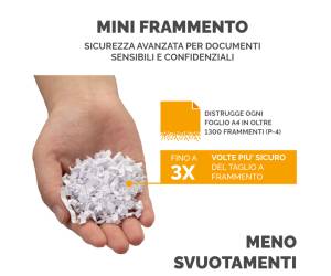 Distruggidocumenti automatico - a mini frammento - 80 M - Fellowes - 4621501 - 50043859782500 - DMwebShop - 2