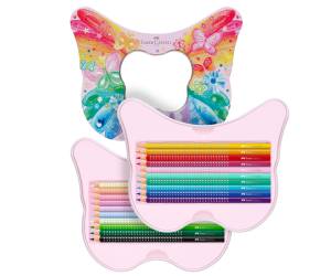 Astuccio Farfalla matite colorate Sparkle colori assortiti Faber Castell - 29052 - 1