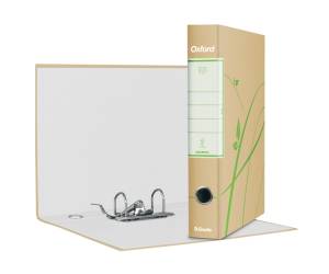 Registratore Oxford Green G84 dorso 5 cm protocollo 23 x 33 cm avana - 8114 - 1