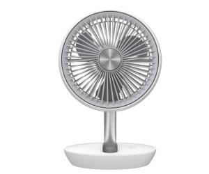Ventilatore da tavolo Air Studio ricaricabile diametro 17 cm grigio bianco Cfg EV122 - 30093 - 1