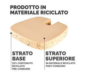 Cuscino Breyta Comfort - 6 x 43 x 43 cm - in tessuto - nero - Fellowes - 100119850 - 43859803040 - DMwebShop - 3