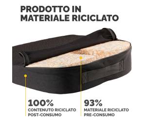 Cuscino Breyta Inclinato - 9 x 43 x 43 cm - in tessuto - nero - Fellowes - 100119849 - 43859803071 - DMwebShop - 2