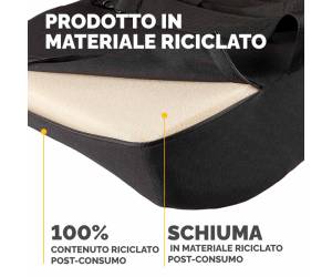 Cuscino Lombare Confort Breyta - 33 x 38 x 9 cm - in tessuto - nero - Fellowes - 100119852 - 43859803057 - DMwebShop - 2