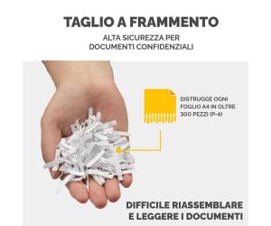 Distruggidocumenti LX65 - a frammenti - nero - Fellowes - 4400701 - 43859764792 - DMwebShop - 4