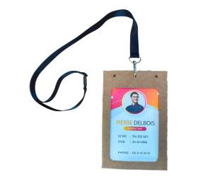 Portabadge A6 - in cartoncino plastificato - laser-inkjet - 105 x 148 mm - Conf. 50 pezzi - Avery - 4839XL - 5014702150807 - DMwebShop - 1