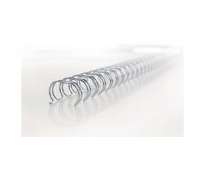 Dorsi spirale per rilegature - metallo - bianche - 34 anelli - passo 3:1 - 6,3 mm - scatola 100 pezzi - GBC - RG810470 - 5019577190125 - DMwebShop - 1