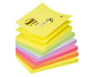 Blocco Super Sticky Z Notes R350NR 76 x 127 mm assortiti neon 100 fogli - 4634 - 1