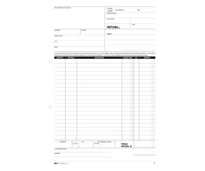 Blocco fatture 1 aliquota Iva 33,33,33 fogli autoautoricalcanti 29,7 x 21 cm - 3975 - 1