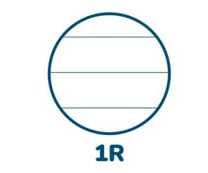Quaderno Monocromo A5,1 rigo 70 fogli 80 gr 4 fori spiralato - 6088 - 1