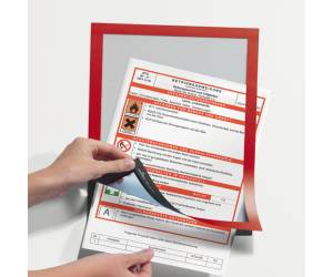 Cornice espositiva Duraframe A4,21 x 29,7 cm rosso - 9485 - 1