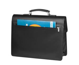 Cartella in similpelle nero 41 x 32 x 16 cm - 22165 - 1