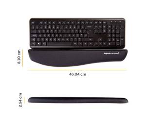 Poggiapolsi da tastiera in FoamFusion Microban PlusTouch nero - 22422 - 1