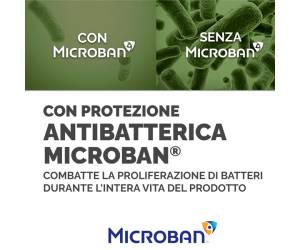 Poggiapolsi da tastiera in FoamFusion Microban PlusTouch nero - 22422 - 2