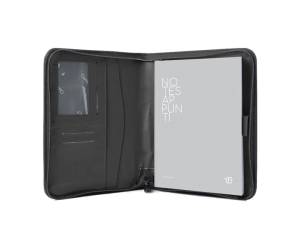 Portablocco Gate Trended 19 x 23 cm formato utile A5 ecopelle nero - 21696 - 1