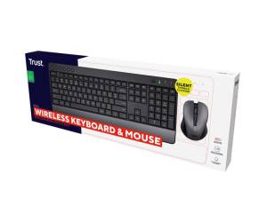 Set tastiera wireless e mouse wireless ultrasilenzioso Trezo - 28080 - 4