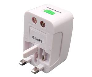 Adattatore da viaggio universale bianco Melchioni - 28273 - 3