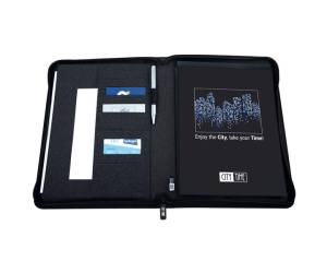 Portablocco Flap tessuto nero - A4,21570 - 1