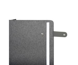 Portablocco Flap tessuto grigio - A4,21569 - 1
