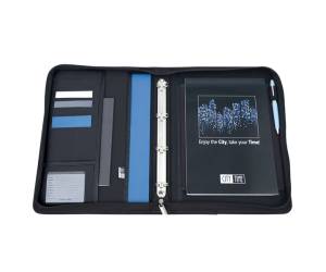 Portablocco Porter con manici tessuto nero - A4,21552 - 1