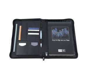 Portablocco Dual tessuto nero grigio - A4,21553 - 1