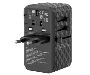 Adattatore da viaggio UTA 06,2x USB C PD 100W QC 4,2x USB A QC - 3,0,26607 - 1