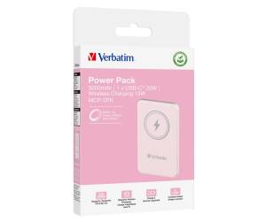 Power Bank Wireless 5000 mAh Rosa - 24787 - 1