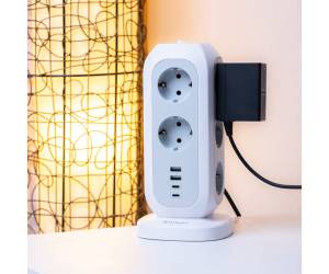 torre di alimentazione multi spina EUPT 01 con 2 x USB C 2 x USB A - 29032 - 1