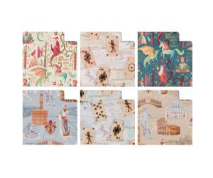 Rotolo carta regalo vintage 70cmx200m fantasie assortite - 21458 - 1