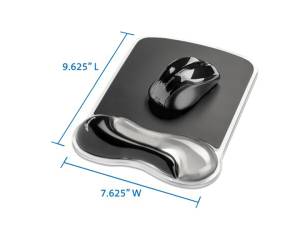 Tappetino Duo Gel per mouse fumo chiaro scuro - 26328 - 1