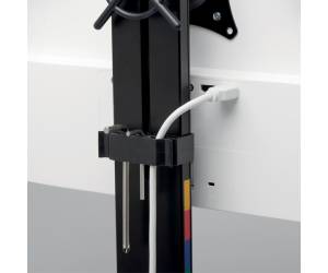 Braccio salvaspazio per monitor doppio SmartFit nero - 26611 - 3