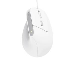 Mouse ergonomico Bayo II con filo bianco - 25397 - 8713439253979 - DMwebShop - 2