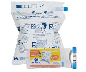 Etilometro monouso certificato per locali pubblici in busta singola - 29994 - 1