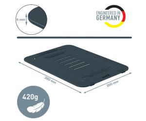 Supporto notebook regolabile ultrapiatto grigio scuro in alluminio - 30538 - 2