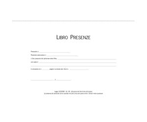 Blocco presenze mensili 21 x 30 cm 50,50 fogli autoautoricalcanti - 4960 - 1