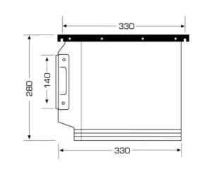 Cartella sospesa Cartesio PP armadio PPL interasse 33 cm fondo V 32,6 x 28 cm - 8634 - 6