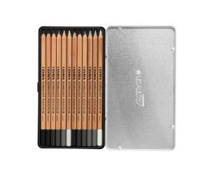 Matite Rembrandt Polycolor 3,7 mm colori assortiti astuccio metallo 12 pezzi - 24729 - 2